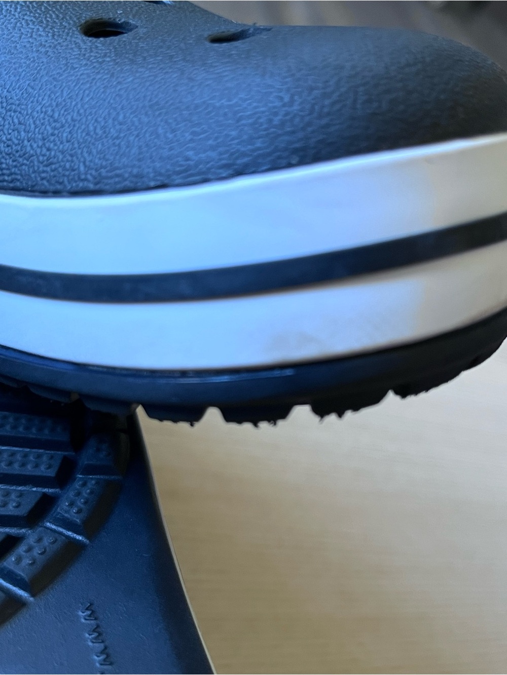 CROCS Black Clog with White Midsole - Picture 7 of 8